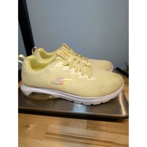 Skechers Go Walk Air‎ Cooling Mesh Sneakers Women's Yellow Size 7.5 D1